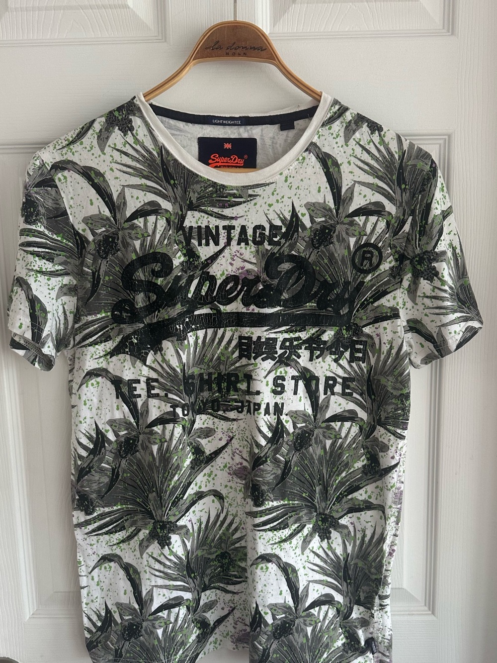 Superdry Vintage Graphic Palm-Print Men’s T-Shirt As Found